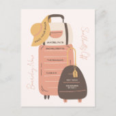 Invitation «Préparez vos valises», enterrement de (Devant)