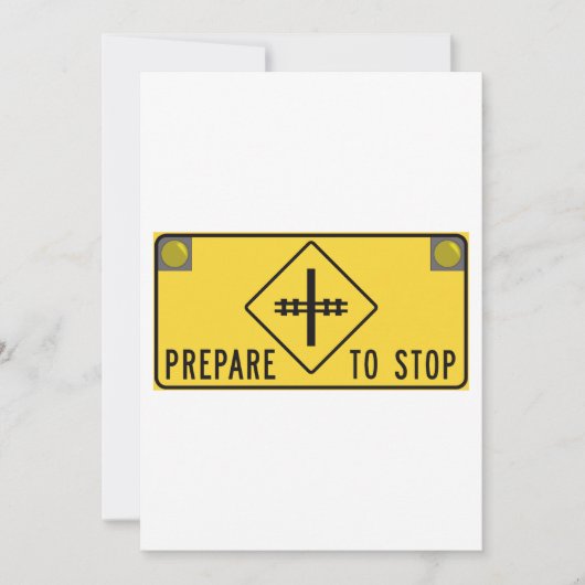 Invitation Préparez-vous à arrêter (Devant)