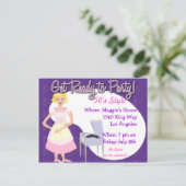 Invitation Préparez-vous à faire la fête ! (Debout devant)