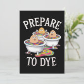 Invitation Préparez-vous à teindre Funny Egg Hunting dimanche (Debout devant)