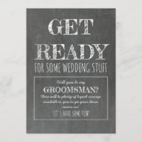 Préparez-vous - Drôle Groomsman Proposition