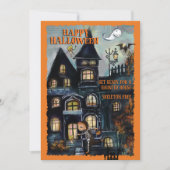 Invitation Préparez-vous pour la fête d'Halloween drôle de ma (Devant)