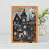 Invitation Préparez-vous pour la fête d'Halloween drôle de ma (Debout devant)