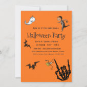 Invitation Préparez-vous pour la fête d'Halloween drôle de ma (Dos)
