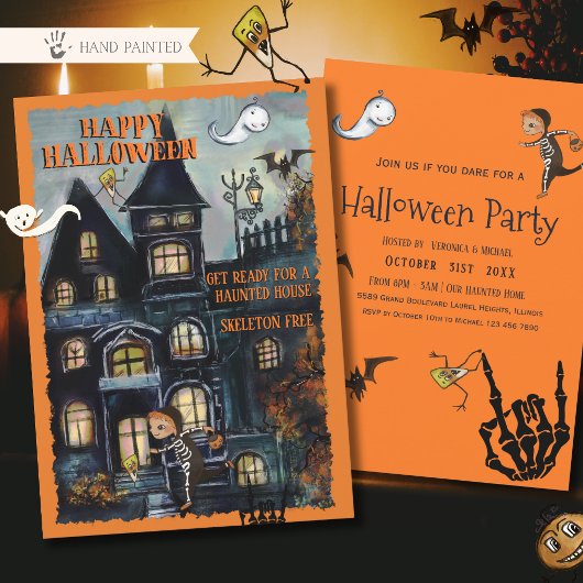 Invitation Préparez-vous pour la fête d'Halloween drôle de ma
