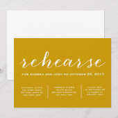 Invitation Préparons l'invitation de calligraphie (Devant / Derrière)