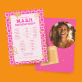 Invitation Preppy 90s Pink Throwback fête d'anniversaire