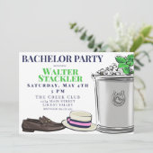 Invitation Preppy Bachelor Party Derby (Debout devant)