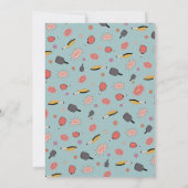 Invitation Preppy Bold Blue Pickleball Party 50e anniversaire (Dos)