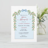 Invitation Preppy Citrus Arch cadre hiver Bridal douche (Debout devant)