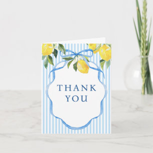 Invitation Preppy Citrus Ciao Miss Remerciement pour Enterrem