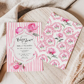 Invitation Preppy Coquette Grandmillenial Girl Baby shower