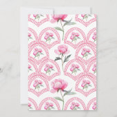 Invitation Preppy Coquette Grandmillenial Girl Baby shower (Dos)