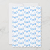 Invitation Preppy Floral Aquarelle Bow Mariage (Dos)