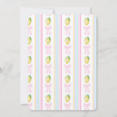 Invitation Preppy Girls Summer Lemon Premier anniversaire (Dos)