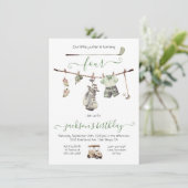 Invitation Preppy Golf Boy fête d'anniversaire (Debout devant)