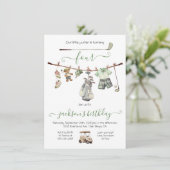 Invitation Preppy Golf Boy fête d'anniversaire (Debout devant)