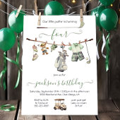 Invitation Preppy Golf Boy fête d'anniversaire