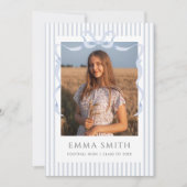 Invitation Preppy Graduation Photo Collage Announcement  (Devant)