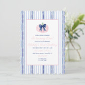 Invitation Preppy Grandmillennial Navy Notre Petit Citrouille (Debout devant)