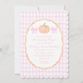 Invitation Preppy Grandmillennial Notre Petit Citrouille (Devant)