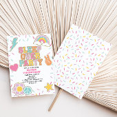 Invitation Préppy Patch Dormir sur Anniversaire