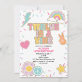 Invitation Preppy Patch Twelve est une Vibe 12e Anniversaire (Devant)