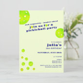Invitation Preppy Pickleball Dink responsable fête d'annivers (Debout devant)