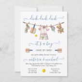 Invitation Preppy Pickleball Party Baby shower Dink (Devant)