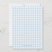 Invitation Preppy Southern Blue Boy Baby shower Chien (Dos)