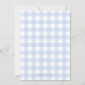 Invitation Preppy Southern Blue Boy Baby shower Chien (Dos)