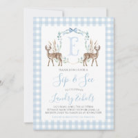 Preppy Southern Blue Boy Deer Hunter Sip et Voir