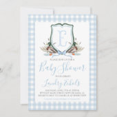 Invitation Préppy Southern Blue Boy Duck Baby shower (Devant)