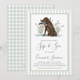 Invitation Preppy Southern Duck Hunter Sip and See