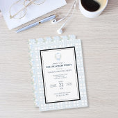 Invitation Preppy Southern En vichy Monogram Graduation Party