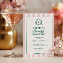 Preppy Stripe Bachelorette Social Club Party
