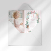 Invitation Preppy Stripe Bow Nutcracker Ballet Thank You Card