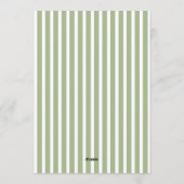 Invitation Preppy Stripes Cute Duck Theme Kids Birthday Party (Dos)