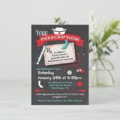 Invitation Prescription de la fête de fin d'études en soins i (Debout devant)