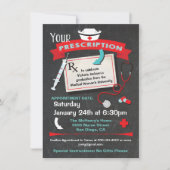 Invitation Prescription de la fête de fin d'études en soins i (Devant)
