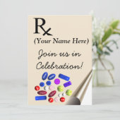 Invitation Prescription d'invitations d'obtention du diplôme (Debout devant)