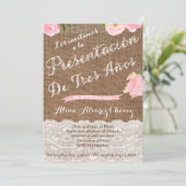 Invitation Presentación de Tres años, invitación presentacion (Debout devant)