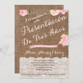 Invitation Presentación de Tres años, invitación presentacion (Devant / Derrière)