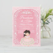 Invitation Présentation de 3 Ans Fille Espagnole Talavera Ros (Debout devant)