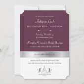 Invitation Présentation de collection de couture Mulberry dan (Devant)