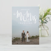 Invitation Présentation de M. Mme Elopement Mariage Faire-par (Debout devant)