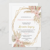 Invitation Présentation de trois ans  (Devant / Derrière)