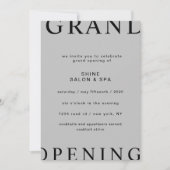 Invitation présentation ultra moderne élégant script grand ou (Devant)