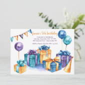 Invitation Présentations d'anniversaire (Debout devant)