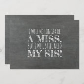 Invitation Présentatrice de tableau de bord / La servante d'h (Devant / Derrière)